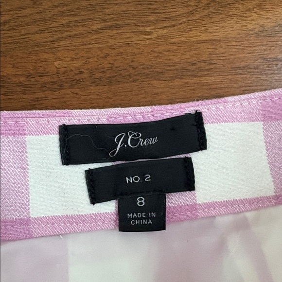 J. Crew Pencil Skirt in Gingham Check Ponte Knit Size 8 - Picture 4 of 7